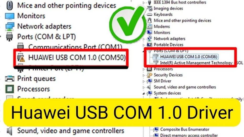 HUAWEI USB COM 1.0 Driver Windows 7,8,10,11 (64bit & 32 bit) 