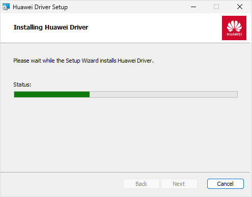 Huawei Driver Setup Process