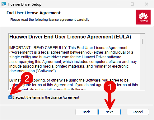 Huawei Driver Setup Found